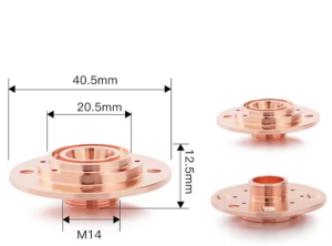 DNE QT 90 Copper Ring-10T1 Diameter: 40.5mm;  Height: 12.5mm;  Thread: M14